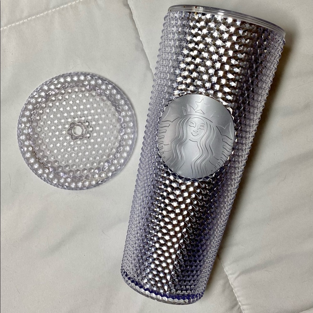 Silver Starbucks Studded cup